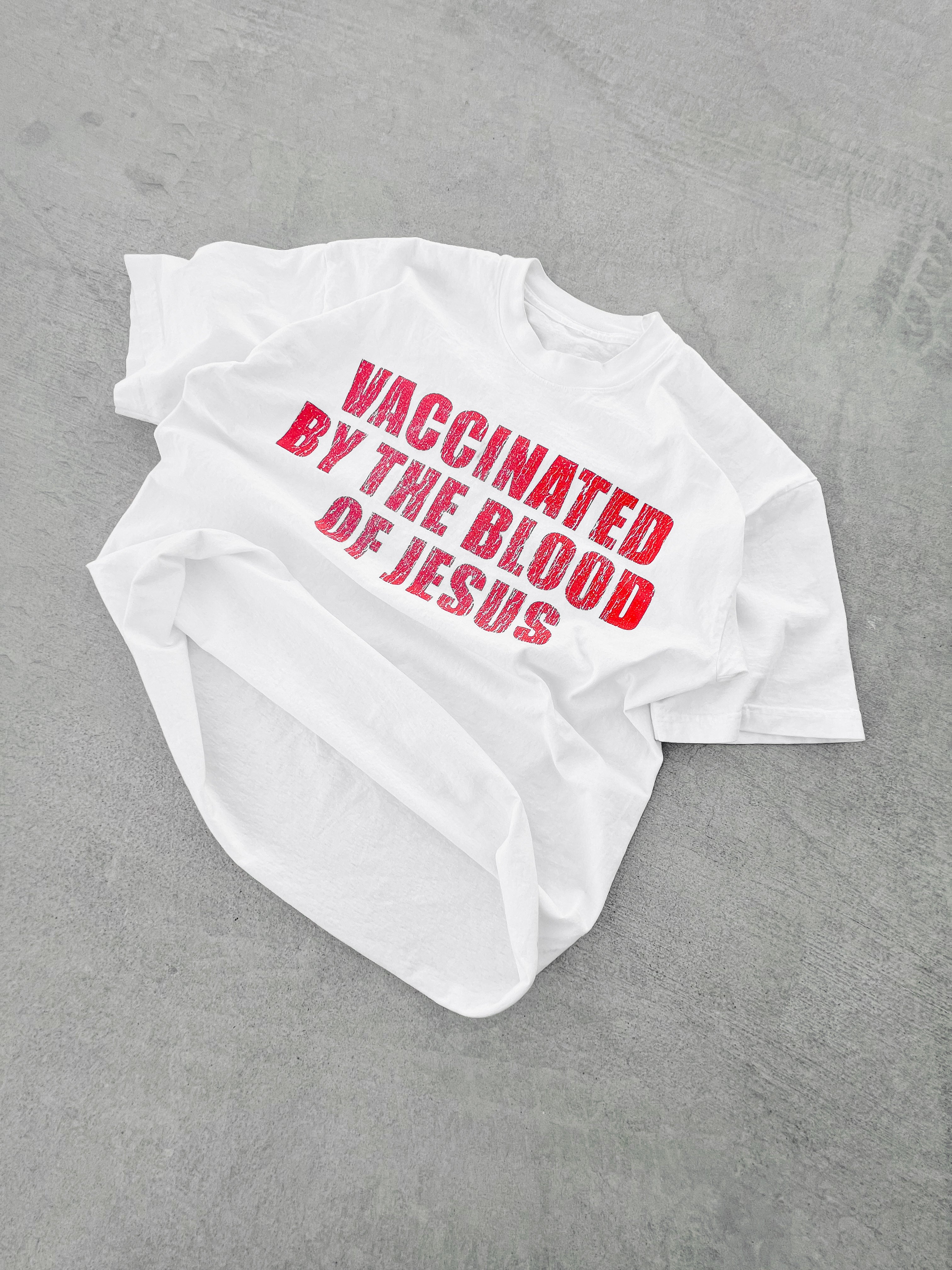 VACCINATED JESUS T-SHIRT (MULTIPLE COLORS)