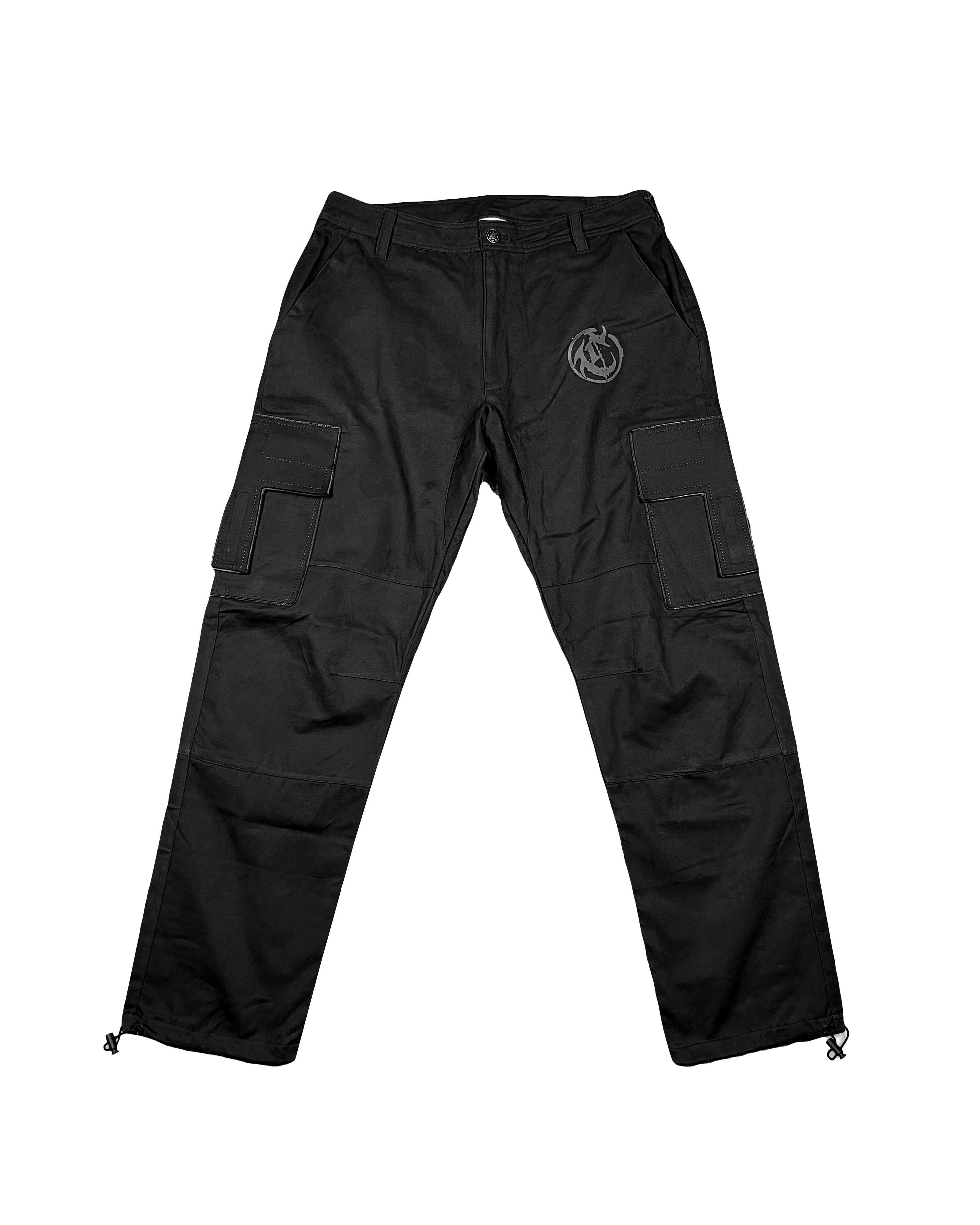 CROSS POCKET CARGOS BLACK