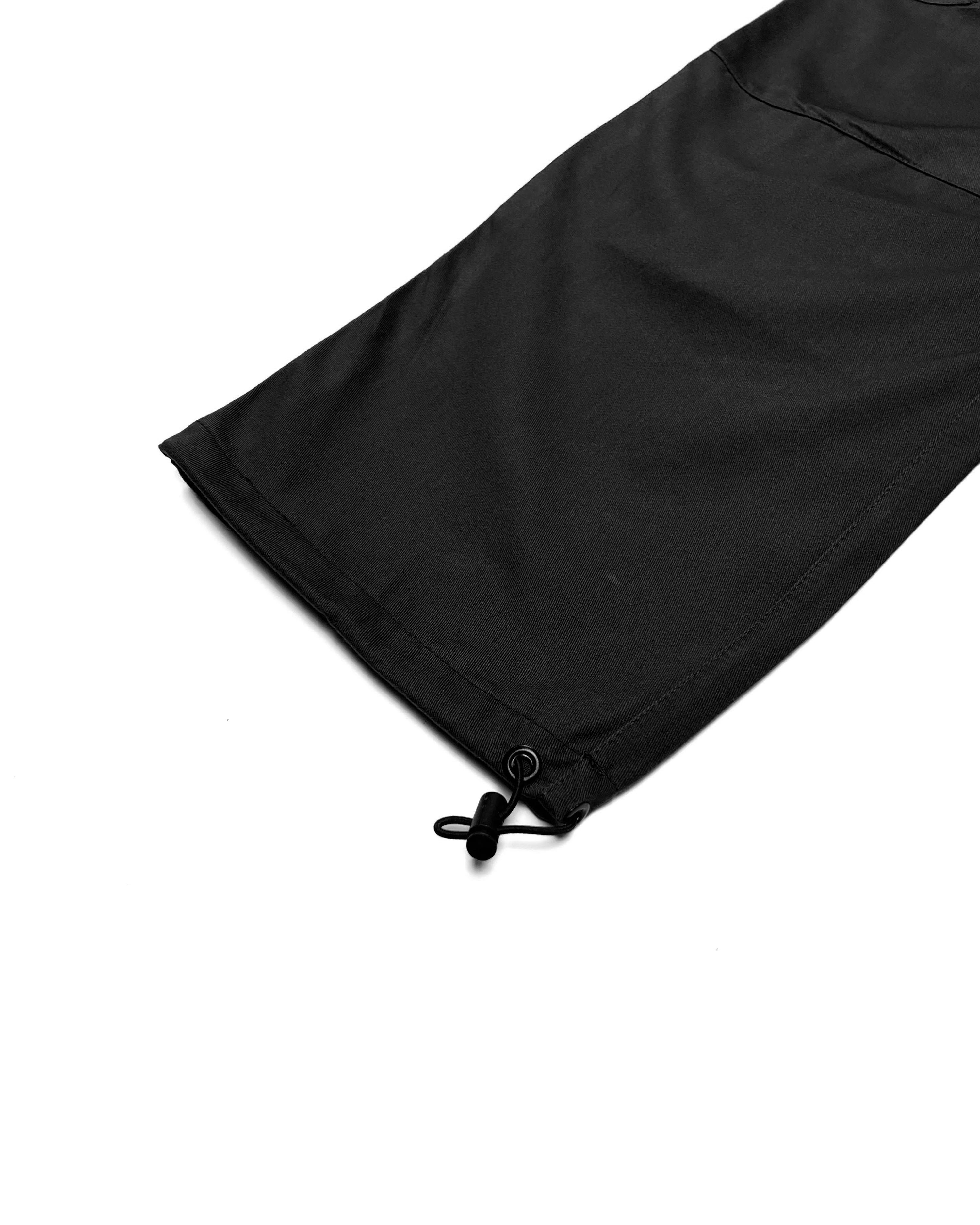 CROSS POCKET CARGOS BLACK