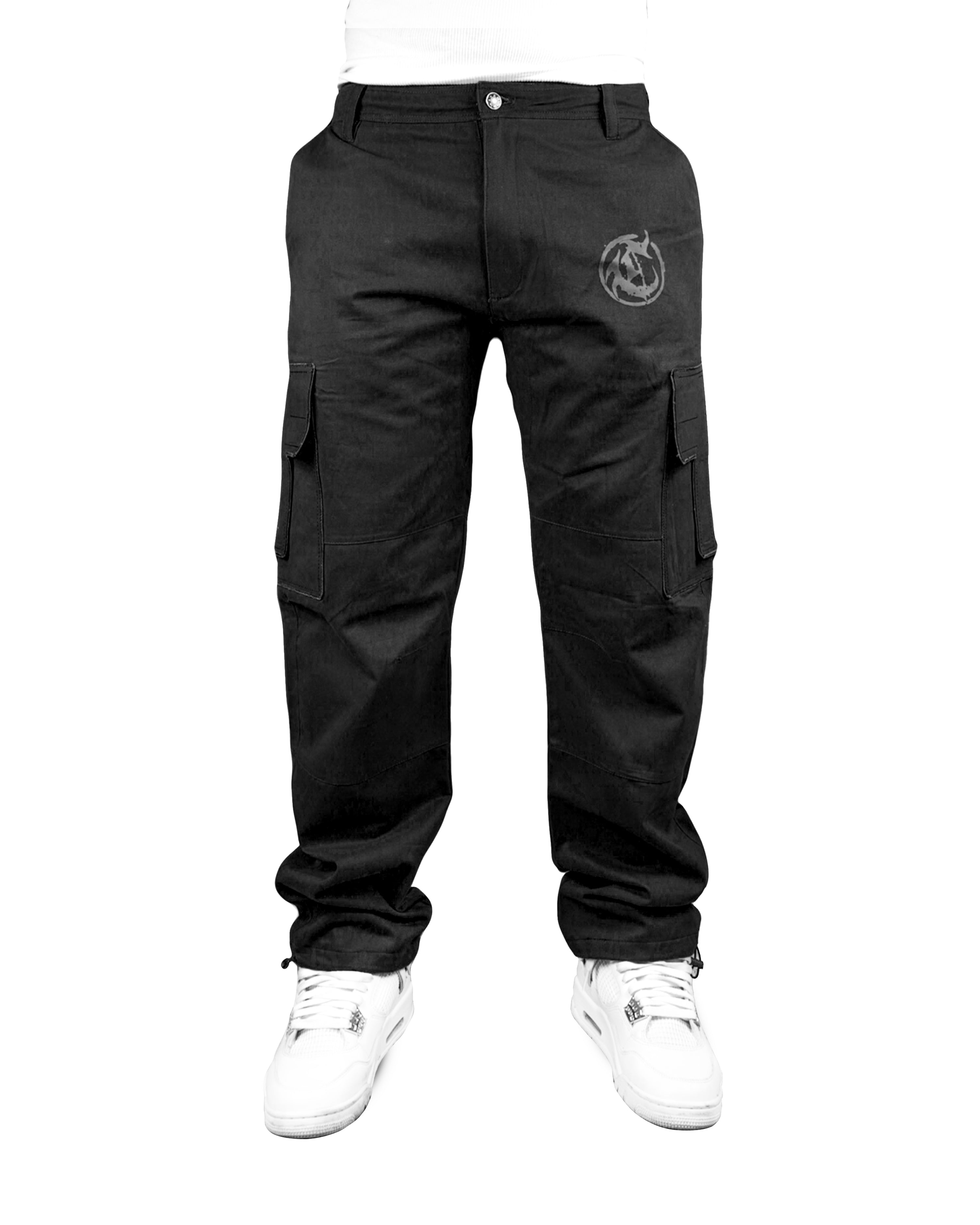 CROSS POCKET CARGOS BLACK