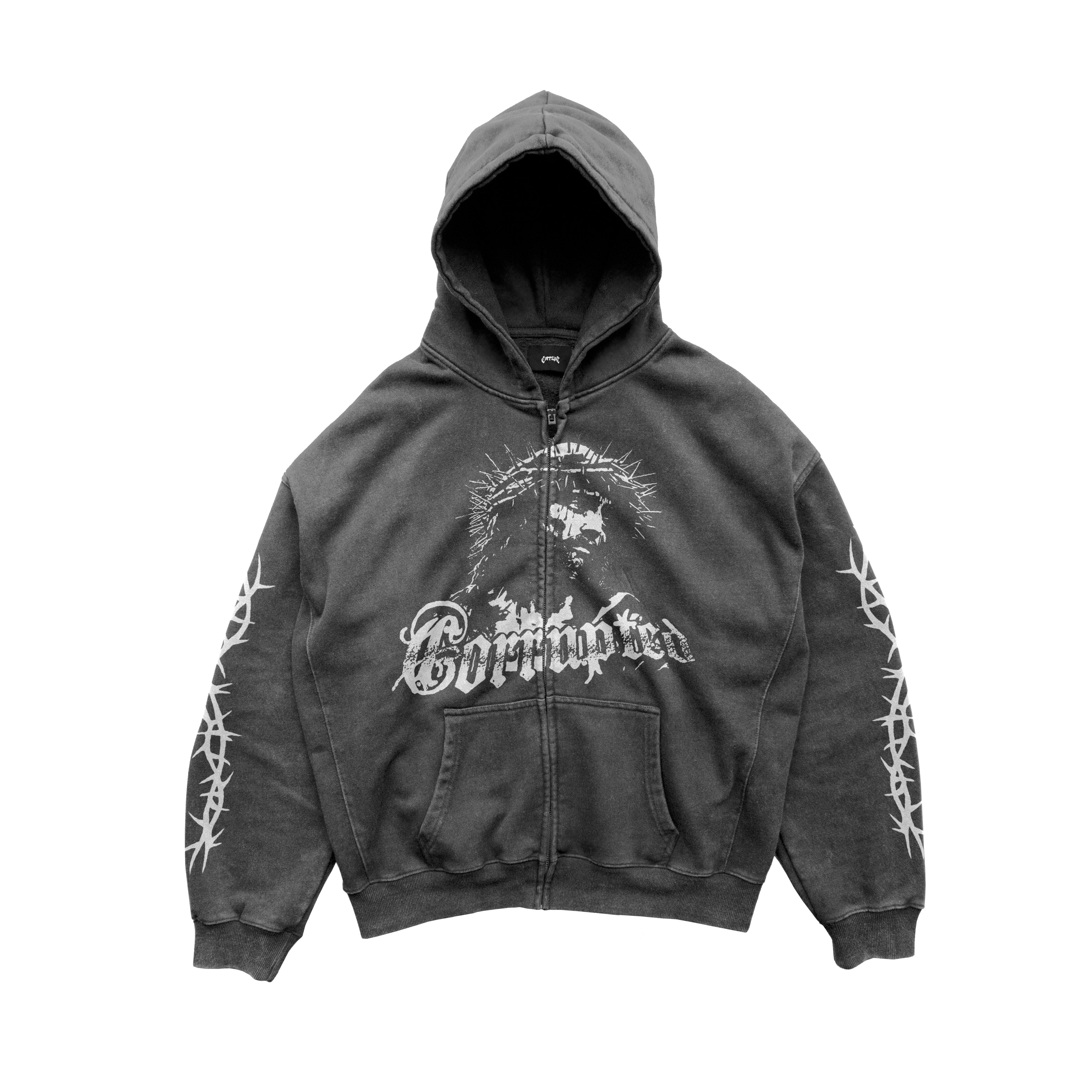 CHRIST THROUGH CORRUPTION ZIP-UP