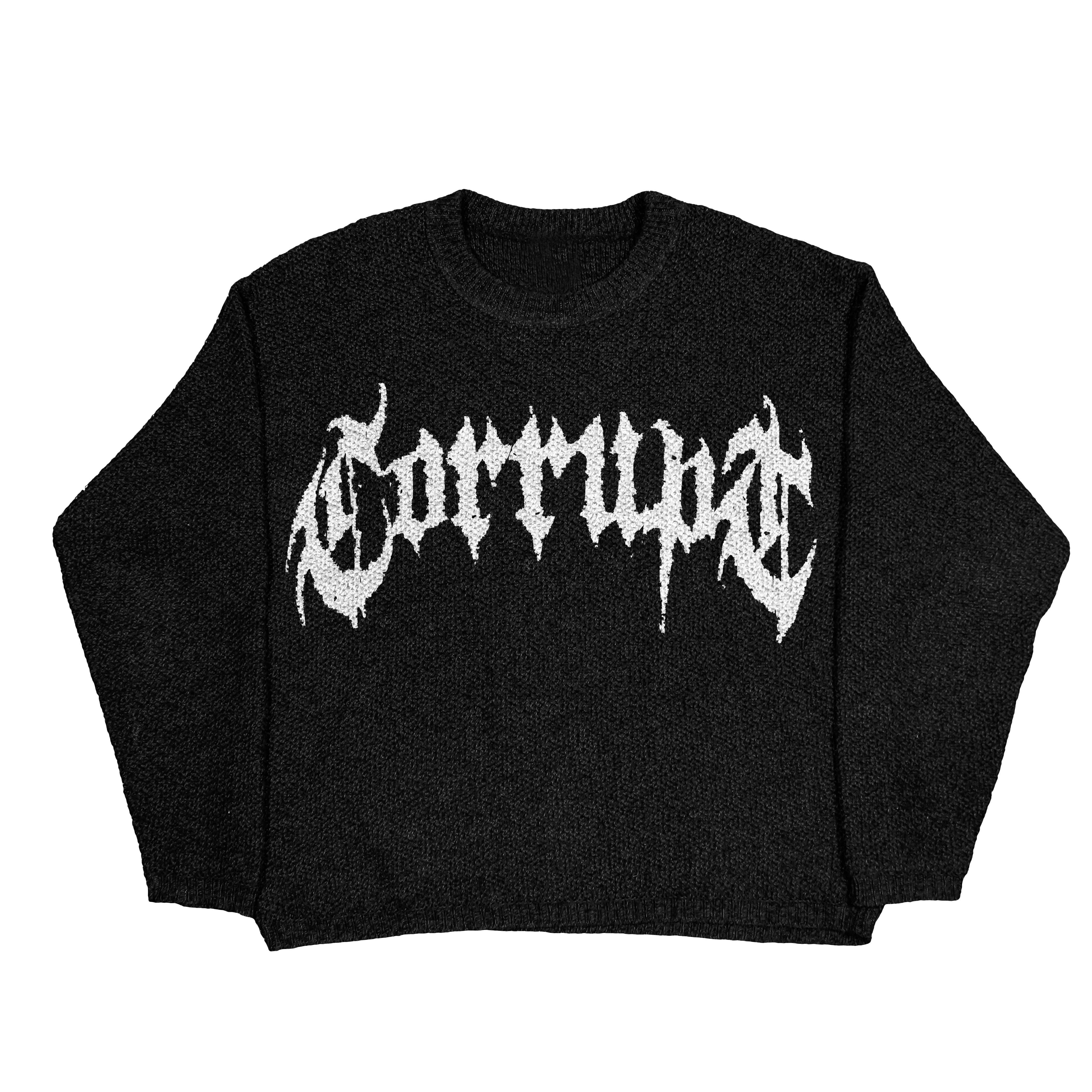 CORRUPT LOGO KNITTED SWEATERS